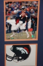 John Elway Autographed Photo in Shadow Box (Denver Broncos)